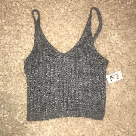 KNIT TANK CROP TOP - Picture 1 of 2